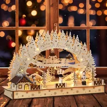 Weihnachts LED Schwibbogen Winterdorf Weihnachts LED Schwibbogen Winterdorf