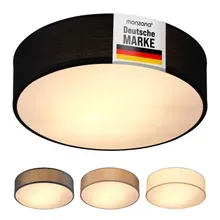 monzana® Deckenlampe Schwarz Stoff Ø30cm monzana® Deckenlampe Schwarz Stoff Ø30cm