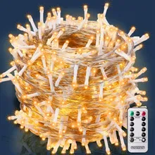 Lichterkette Weihnachten Warmweiß 40m transparent Fernbedienung Lichterkette Weihnachten Warmweiß 40m transparent Fernbedienung