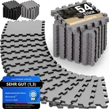 monzana® Bodenschutz-/Puzzlematten 54er-Set Grau 264x175x1cm monzana® Bodenschutz-/Puzzlematten 54er-Set Grau 264x175x1cm