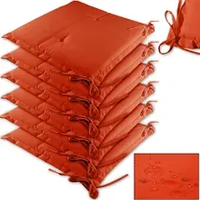 Sitzkissen 6er-Set Boston Orange 43x39x5cm Sitzkissen 6er-Set Boston Orange 43x39x5cm