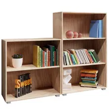 Bücherregal Vela 2er-Set Eiche 2+3 Fächer Bücherregal Vela 2er-Set Eiche 2+3 Fächer