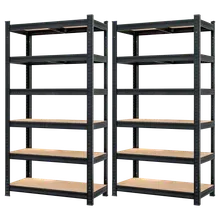 monzana® Schwerlastregal Premium 2er-Set Schwarz 180x90x40cm monzana® Schwerlastregal Premium 2er-Set Schwarz 180x90x40cm