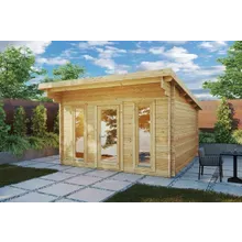 Holz-Gartenhaus Gartenbüro “Aruba” 4x4m | Modernes Gartenhaus aus Holz | Gartenbüro mit Pultdach | Gartenhaus mit Pultdach Holz-Gartenhaus Gartenbüro “Aruba” 4x4m | Modernes Gartenhaus aus Holz | Gartenbüro mit Pultdach | Gartenhaus mit Pultdach