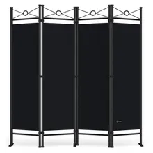 Paravent Lucca Schwarz 180x163cm Paravent Lucca Schwarz 180x163cm