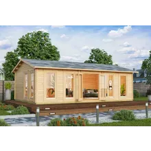 Großes Gartenhaus “Hansa D” 8x5m | Großer Gartenraum – 40m² | Extra dicke 70mm Wände Großes Gartenhaus “Hansa D” 8x5m | Großer Gartenraum – 40m² | Extra dicke 70mm Wände