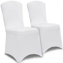 Stuhlhussen 2er-Set Weiß Stuhlhussen 2er-Set Weiß