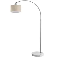 monzana® Design Bogenlampe Grau Leinen 150-175cm verstellbar monzana® Design Bogenlampe Grau Leinen 150-175cm verstellbar