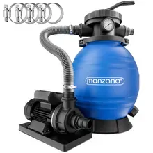 Sandfilteranlage Pool 10200L/h Salzwasserfest 7-Wege-Ventil 25L Tank Sandfilteranlage Pool 10200L/h Salzwasserfest 7-Wege-Ventil 25L Tank