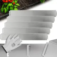 Beeteinfassung 5er-Set Silber Metall 5mx14cm Beeteinfassung 5er-Set Silber Metall 5mx14cm