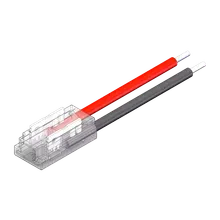 LED Anschlussverbinder – 2-polig, 5 mm, mit 15 cm Kabel, lötfrei für einfarbige COB LED Streifen LED Anschlussverbinder – 2-polig, 5 mm, mit 15 cm Kabel, lötfrei für einfarbige COB LED Streifen