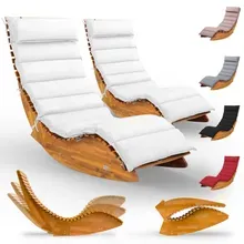 Saunaliege Java 2er-Set Akazie FSC®-zertifiziert mit Auflage Creme Saunaliege Java 2er-Set Akazie FSC®-zertifiziert mit Auflage Creme