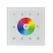 SR-2812Wi-DMX Wandcontroller DMX512 RGBW 4 Zonen WiFi App 16 Speicherplätze 12-24V DC Glas-Touch SR-2812Wi-DMX Wandcontroller DMX512 RGBW 4 Zonen WiFi App 16 Speicherplätze 12-24V DC Glas-Touch