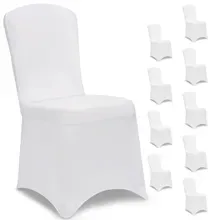 Stuhlhusse 10er-Set Weiß Stuhlhusse 10er-Set Weiß