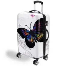Deuba® Hartschalenkoffer Rollen 360º Reisekoffer Butterfly Polycarbonat 98L Deuba® Hartschalenkoffer Rollen 360º Reisekoffer Butterfly Polycarbonat 98L
