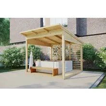 Gartenlaube “Typ A” 3x3m | 3x3m großes Gartenhaus aus Holz | Min-Gartenhaus aus Holz | Gartenlaube im kleinen Gartenhaus Gartenlaube “Typ A” 3x3m | 3x3m großes Gartenhaus aus Holz | Min-Gartenhaus aus Holz | Gartenlaube im kleinen Gartenhaus