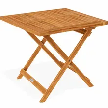 Gartentisch Akazienholz 70x70x73cm klappbar Gartentisch Akazienholz 70x70x73cm klappbar