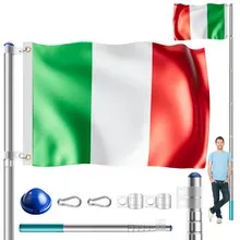 monzana® Fahnenmast Alu 630cm inkl Italien-Flagge monzana® Fahnenmast Alu 630cm inkl Italien-Flagge