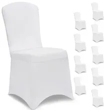 Stuhlhusse 10er-Set Weiß Stuhlhusse 10er-Set Weiß