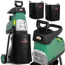 Gardebruk® Häcksler leise für Äste bis 44mm 3100W 2x60L Sammelbeutel 17kg Gardebruk® Häcksler leise für Äste bis 44mm 3100W 2x60L Sammelbeutel 17kg
