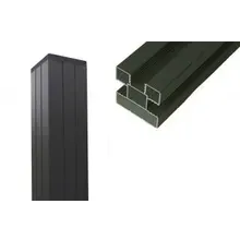 Universal Pfosten Aluminium für Sichtschutz / Steckzaun, 68 x 68 mm, anthrazit mit Pfostenkappe, Abdeckleiste und Stopper, 2400 mm lang (für die Zaunserien WoodoHelgoland und WoodoFehmarn) Universal Pfosten Aluminium für Sichtschutz / Steckzaun, 68 x 68 mm, anthrazit mit Pfostenkappe, Abdeckleiste und Stopper, 2400 mm lang (für die Zaunserien WoodoHelgoland und WoodoFehmarn)