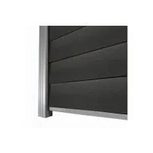 WPC Zaun / Sichtschutz / Steckzaun, 20 (S) x 1740 (H) x 1800 (B) mm, incl. Anfangs- und Abschlussleiste Modulares Zaunsystem in Keilspund Anthrazit (ohne Pfosten) WPC Zaun / Sichtschutz / Steckzaun, 20 (S) x 1740 (H) x 1800 (B) mm, incl. Anfangs- und Abschlussleiste Modulares Zaunsystem in Keilspund Anthrazit (ohne Pfosten)