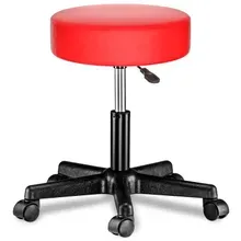 Casaria® Rollhocker Kunstleder Rot 360° drehbar Casaria® Rollhocker Kunstleder Rot 360° drehbar
