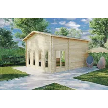 Gartenhaus “Golfsimulator 3” 6x5m | Garten-Golf-Simulator-Holzhaus | Entspricht allen Größenanforderungen Gartenhaus “Golfsimulator 3” 6x5m | Garten-Golf-Simulator-Holzhaus | Entspricht allen Größenanforderungen