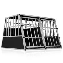 Cadoca® Hundetransportbox XXL 97x90x70cm Alu Cadoca® Hundetransportbox XXL 97x90x70cm Alu
