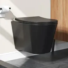 HOROW UG08R-B Wand-WC Mattschwarz mit Softclose-Sitz HOROW UG08R-B Wand-WC Mattschwarz mit Softclose-Sitz
