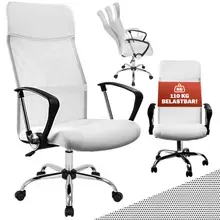 Casaria® Bürostuhl Deluxe Weiß mit Netz Casaria® Bürostuhl Deluxe Weiß mit Netz