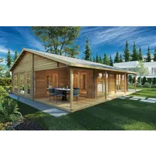 Zwei-Schlafzimmer Blockhaus Ferienhaus “Daisy” 10x10m Zwei-Schlafzimmer Blockhaus Ferienhaus “Daisy” 10x10m