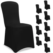 Stuhlhusse 10er-Set Schwarz Stuhlhusse 10er-Set Schwarz