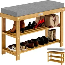 Schuhbank FSC®-zertifiziertes Akazienholz 90x30x48cm Schuhbank FSC®-zertifiziertes Akazienholz 90x30x48cm