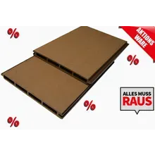 *Abverkauf* XXL Einzelelement WPC Zaun / Sichtschutz / Steckzaun, 20 x 200 x 1000 mm, beidseitig glatt gebürstet, Modulares Zaunsystem in braun (Serie WoodoNorderney) *Abverkauf* XXL Einzelelement WPC Zaun / Sichtschutz / Steckzaun, 20 x 200 x 1000 mm, beidseitig glatt gebürstet, Modulares Zaunsystem in braun (Serie WoodoNorderney)