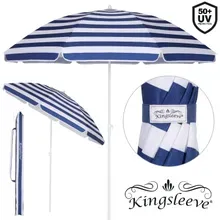 Sonnenschirm Crete Blau/Weiß 200cm UV-Schutz 50+ Neigefunktion Sonnenschirm Crete Blau/Weiß 200cm UV-Schutz 50+ Neigefunktion