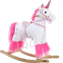 Schaukeltier Einhorn Weiß mit Geräuschfunktion Schaukeltier Einhorn Weiß mit Geräuschfunktion