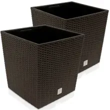 Blumentopf Rato Low 2er-Set Umbra 39x39x40,5cm Blumentopf Rato Low 2er-Set Umbra 39x39x40,5cm