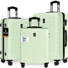 Hartschalenkoffer New York Set 3-tlg Pastellgrün Rollen 360º ABS Hartschalenkoffer New York Set 3-tlg Pastellgrün Rollen 360º ABS