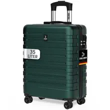 Deuba® Hartschalenkoffer New York Dunkelgrün 35L Handgepäck Rollen 360º ABS Deuba® Hartschalenkoffer New York Dunkelgrün 35L Handgepäck Rollen 360º ABS