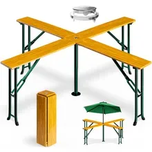 Stehtisch Quattro 241x241x104cm Stehtisch Quattro 241x241x104cm