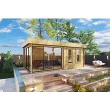 Modernes Gartenhaus “Aurora” 6x3m | Modernes Gartenhaus mit Flachdach | 3x6m großes Gartenhaus mit Schiebetür aus Glas Modernes Gartenhaus “Aurora” 6x3m | Modernes Gartenhaus mit Flachdach | 3x6m großes Gartenhaus mit Schiebetür aus Glas