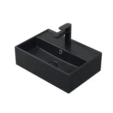 HOROW Waschbecken F10-S4531 Weiß mit Hahnloch & Überlauf,45 cm - Black HOROW Waschbecken F10-S4531 Weiß mit Hahnloch & Überlauf,45 cm - Black