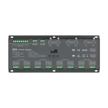 LTECH D24 DMX512/RDM LED Controller 24-Kanal 3A, 12-24V DC, mit OLED Display, Konstantspannung LTECH D24 DMX512/RDM LED Controller 24-Kanal 3A, 12-24V DC, mit OLED Display, Konstantspannung