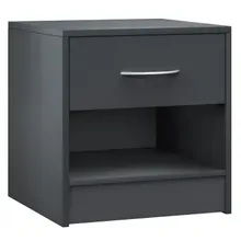 Nachttisch Kiel Anthrazit 41x39x28cm Nachttisch Kiel Anthrazit 41x39x28cm