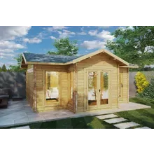 Gartenhaus “Eamon” 6x4m | Großes Gartenhaus mit 4x6m Außenmaß | Gartenhaus aus Holz mit Satteldach | Großes Blockhaus Gartenhaus “Eamon” 6x4m | Großes Gartenhaus mit 4x6m Außenmaß | Gartenhaus aus Holz mit Satteldach | Großes Blockhaus