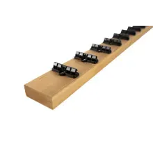 Thermo-Kiefer Unterkonstruktion mit vormontierten Einzelclips 26 (Stärke) x 68 mm ( Breite) 2,0 m lang (2 St. / PE) - CLAD1-52 Thermo-Kiefer Unterkonstruktion mit vormontierten Einzelclips 26 (Stärke) x 68 mm ( Breite) 2,0 m lang (2 St. / PE) - CLAD1-52