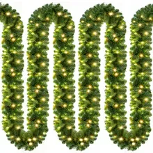Casaria® Weihnachtsgirlande 10m In-/Outdoor Casaria® Weihnachtsgirlande 10m In-/Outdoor