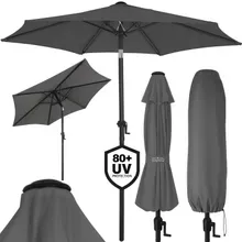 Sonnenschirm Fiji Anthrazit Ø200cm UV-Schutz 80+ mit Kurbel Sonnenschirm Fiji Anthrazit Ø200cm UV-Schutz 80+ mit Kurbel