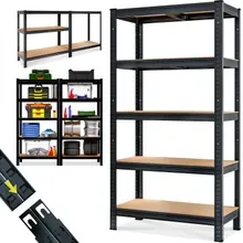 monzana® Schwerlastregal Schwarz 180x90x40cm pulverbeschichtet 875kg monzana® Schwerlastregal Schwarz 180x90x40cm pulverbeschichtet 875kg